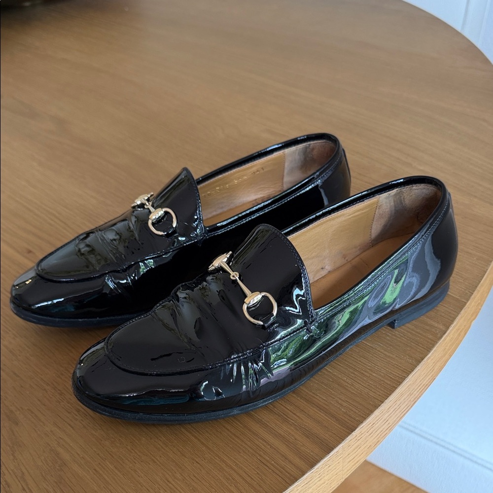 Gucci Jordaan Horsebit patent leather loafers women’s  39.5 or 9.5 - Picture 5 of 14